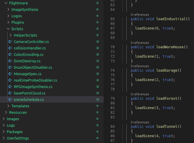 Add function to load the scene